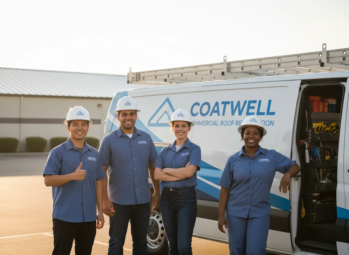 Commercial roof coating company in Manitou, OK